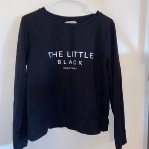 banana republic black sweatshirt